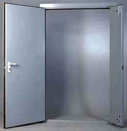 Глухая двупольная дверь 1200х2100 мм